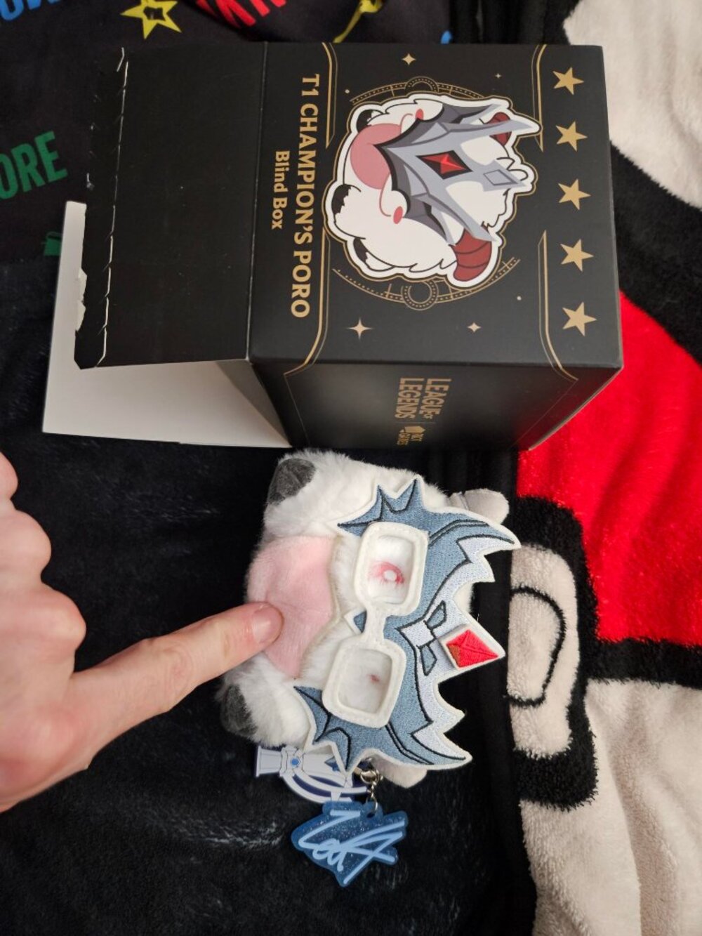 League Of Legends T1 Zeus Gnar 2024 Worlds Champs Poro Plush Keychain Blind Box